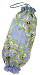 Plastic bags stocker bag (olives. blue) - Click Image to Close